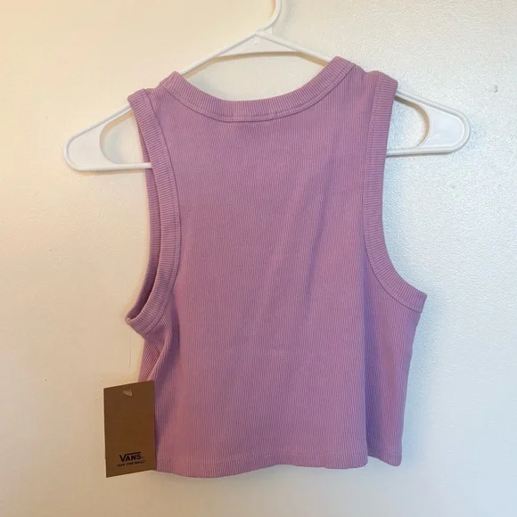 Vans Lilac Sleeveless Crop Top NWT - Picture 2 of 8